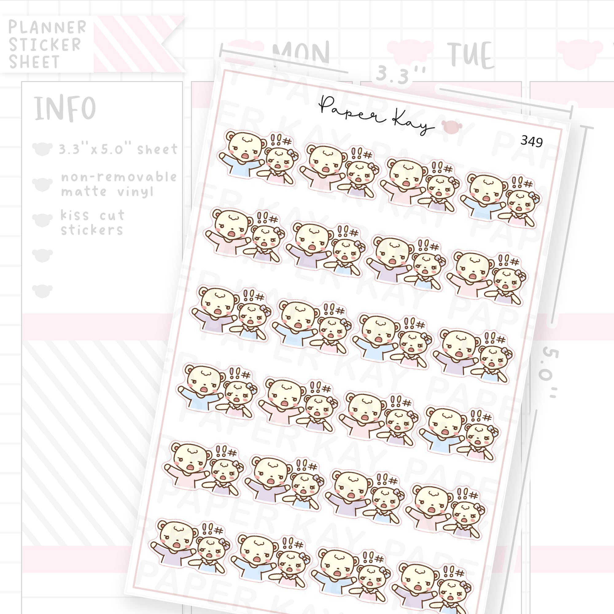 Couple Arguing Sticker Sheet