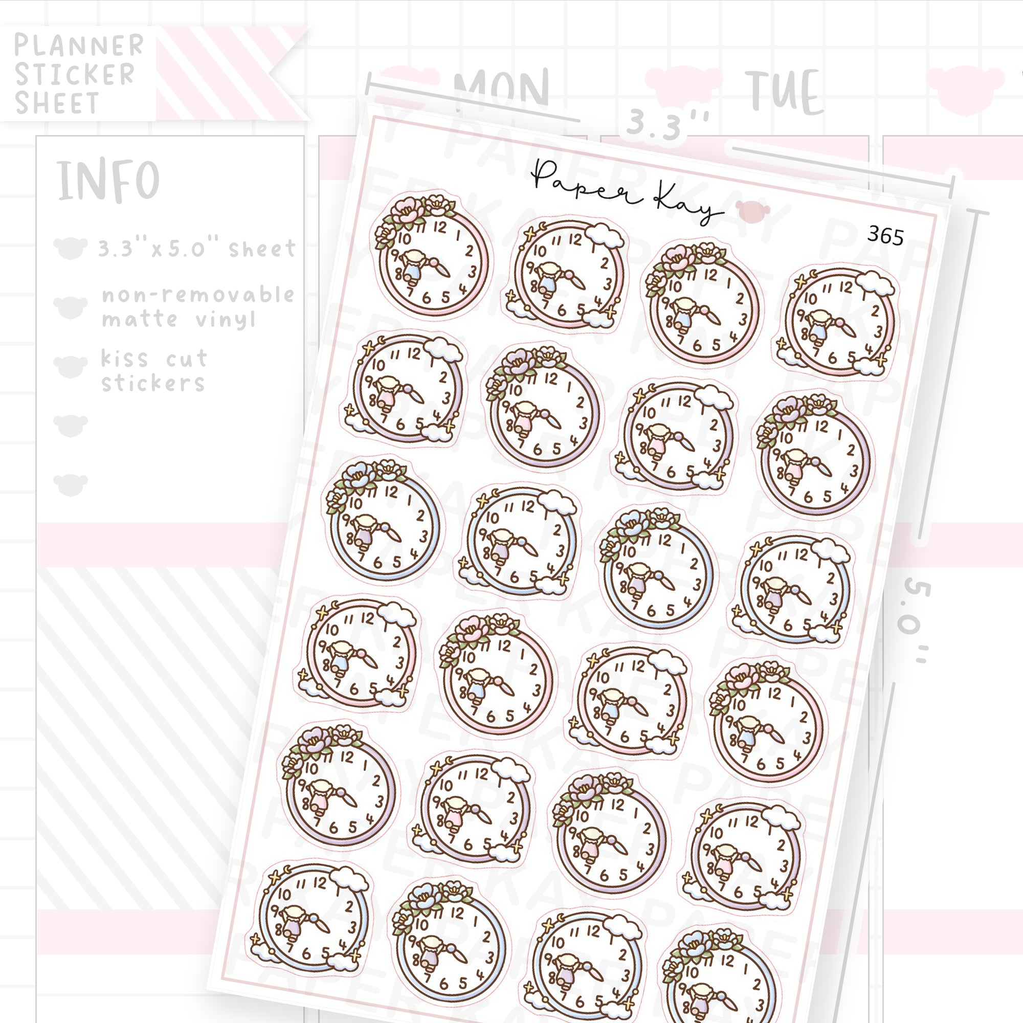 Wishing to Turn Back Time Sticker Sheet