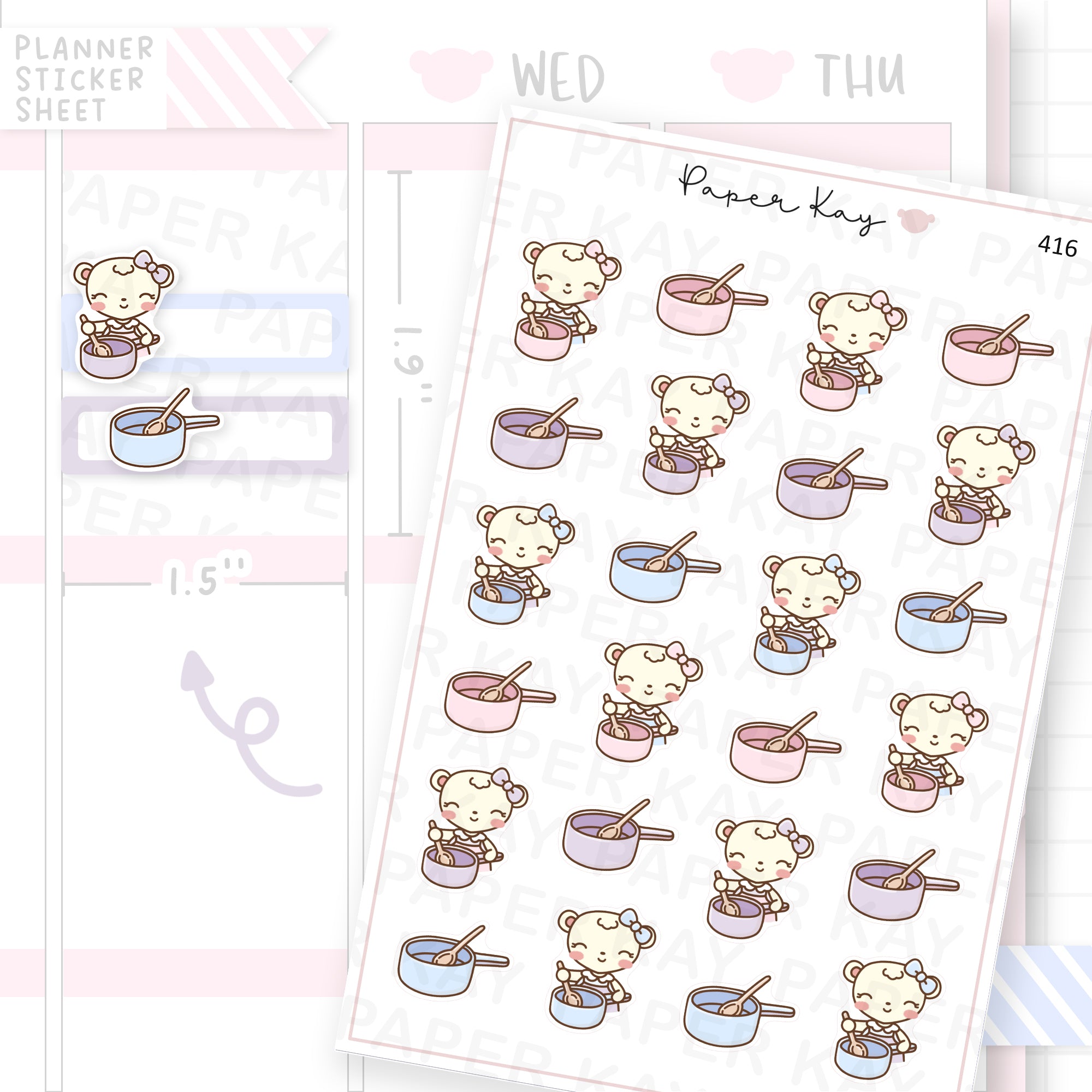 Saucepan Sticker Sheet
