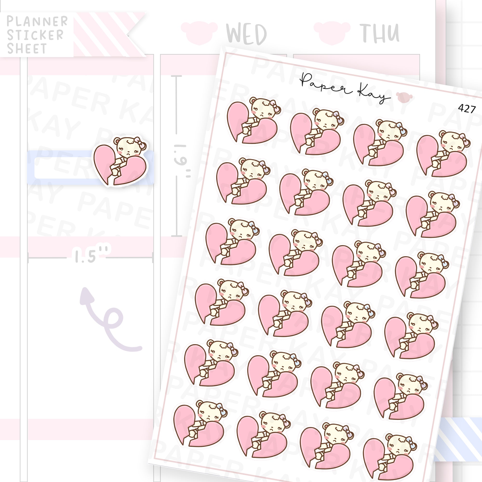 Heartbroken Sticker Sheet