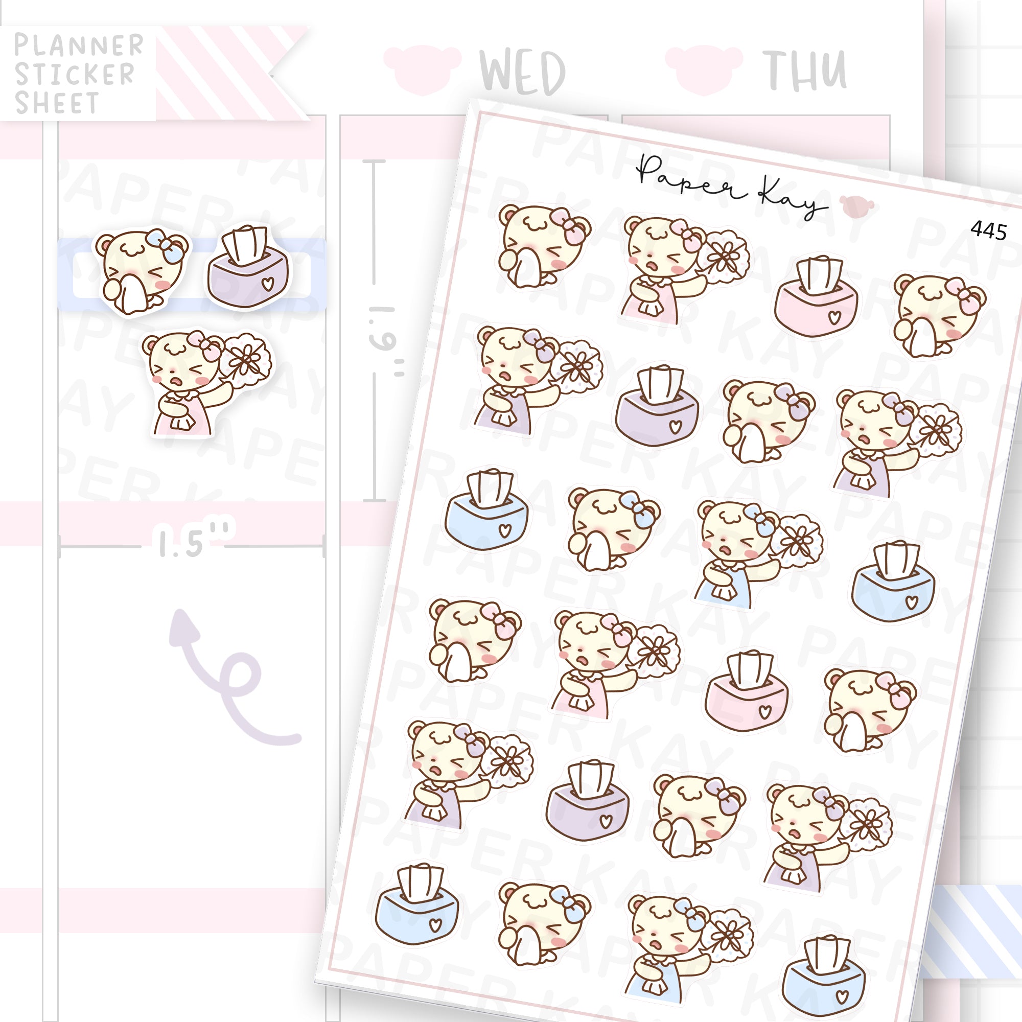 Hay Fever/Allergies Sticker Sheet