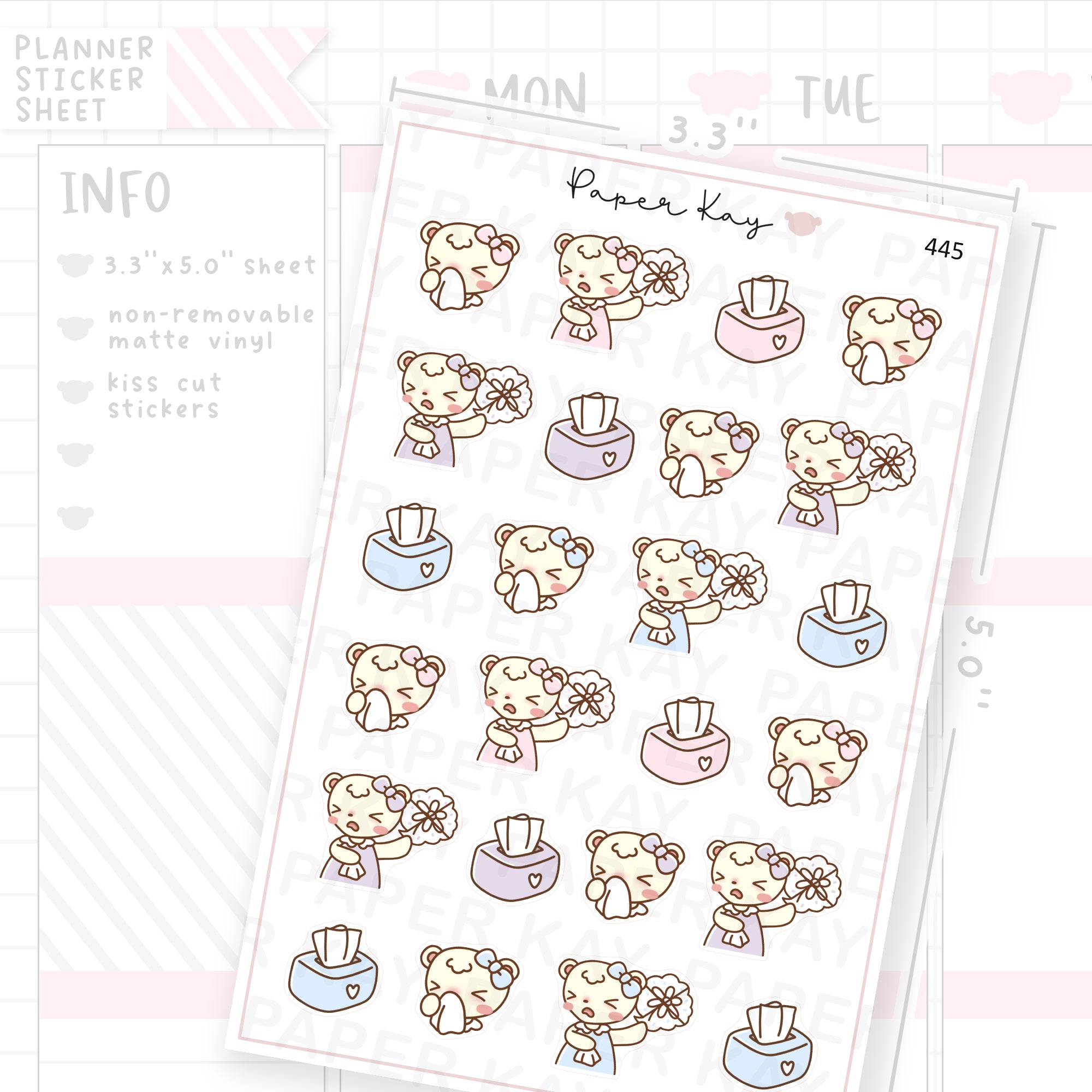 Hay Fever/Allergies Sticker Sheet