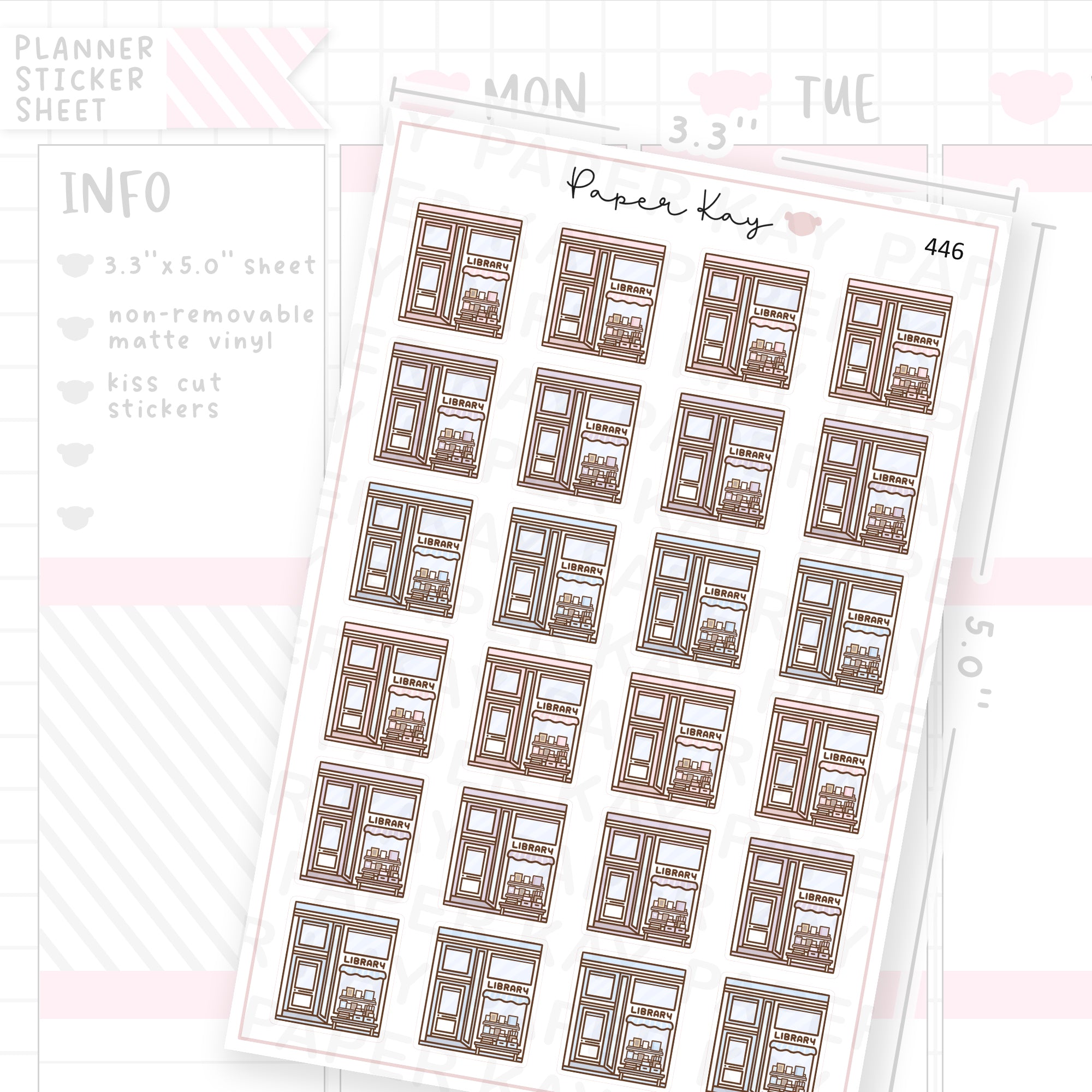 Library Sticker Sheet