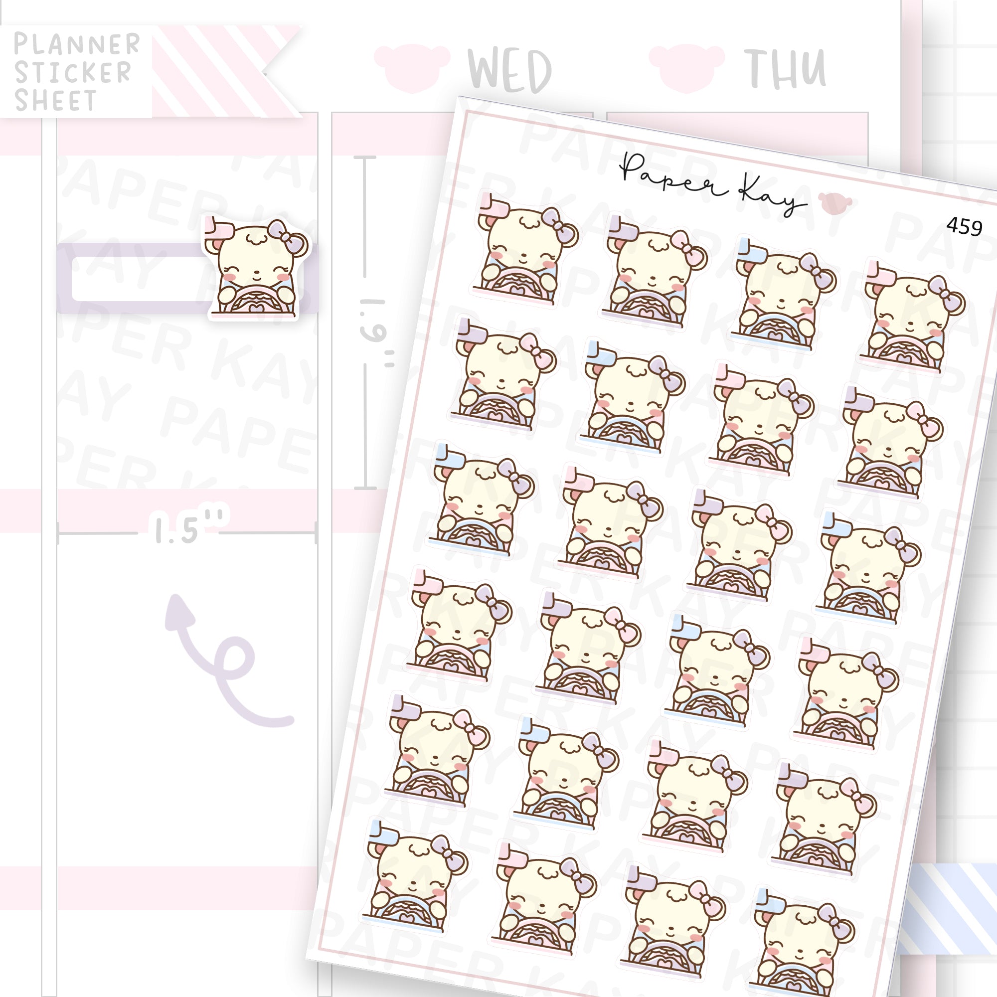 Driving Sticker Sheet