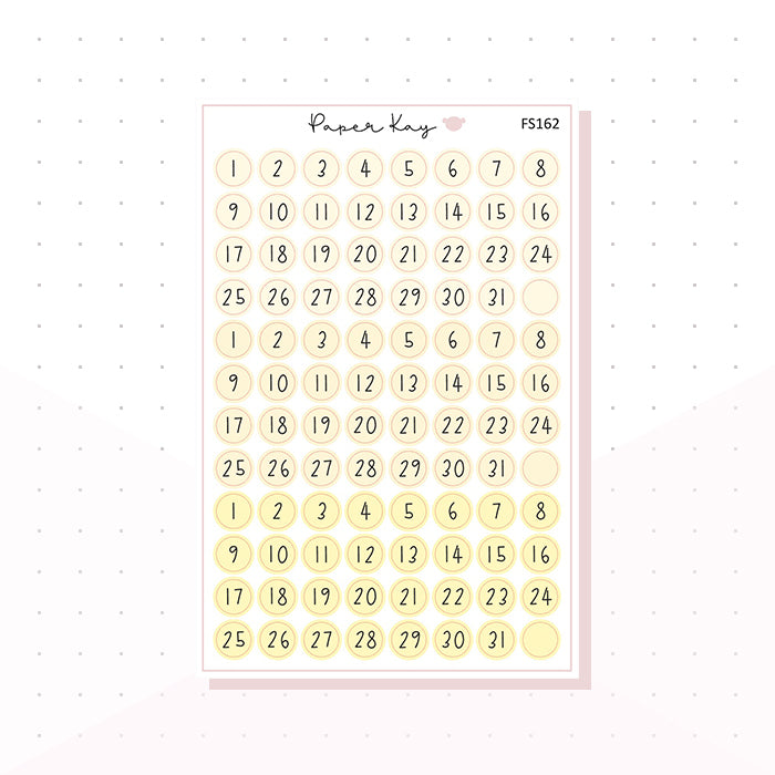 (FS162) Lemon Sorbet Date Dots - Functional