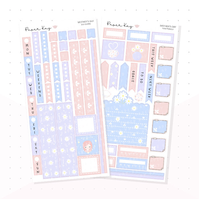 Mother's Day Hobonichi Weeks Kit - Planner Stickers