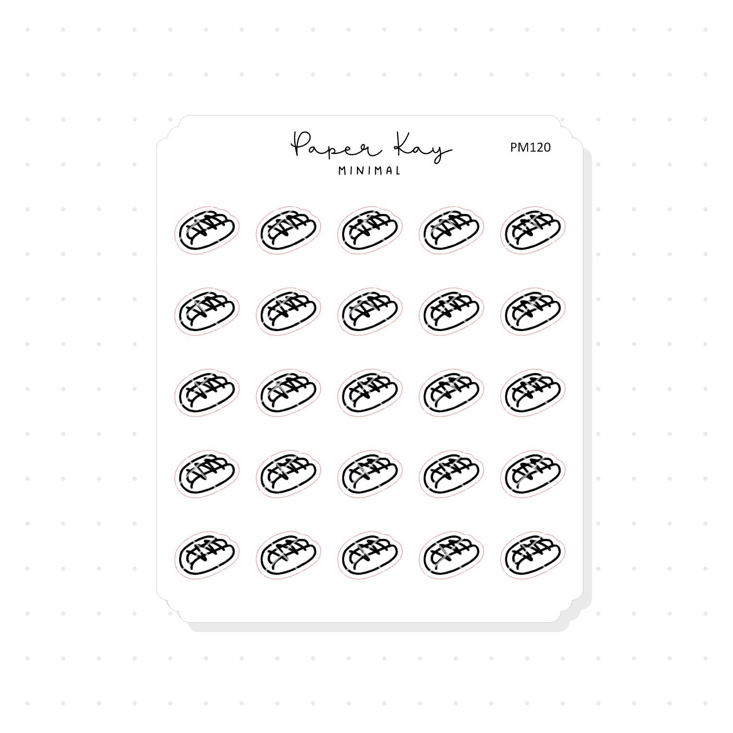 (PM120) Hotdog - Tiny Minimal Icon Stickers