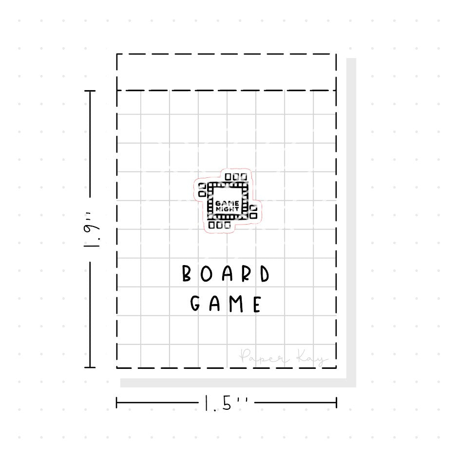(PM147) Game Night - Tiny Minimal Icon Stickers
