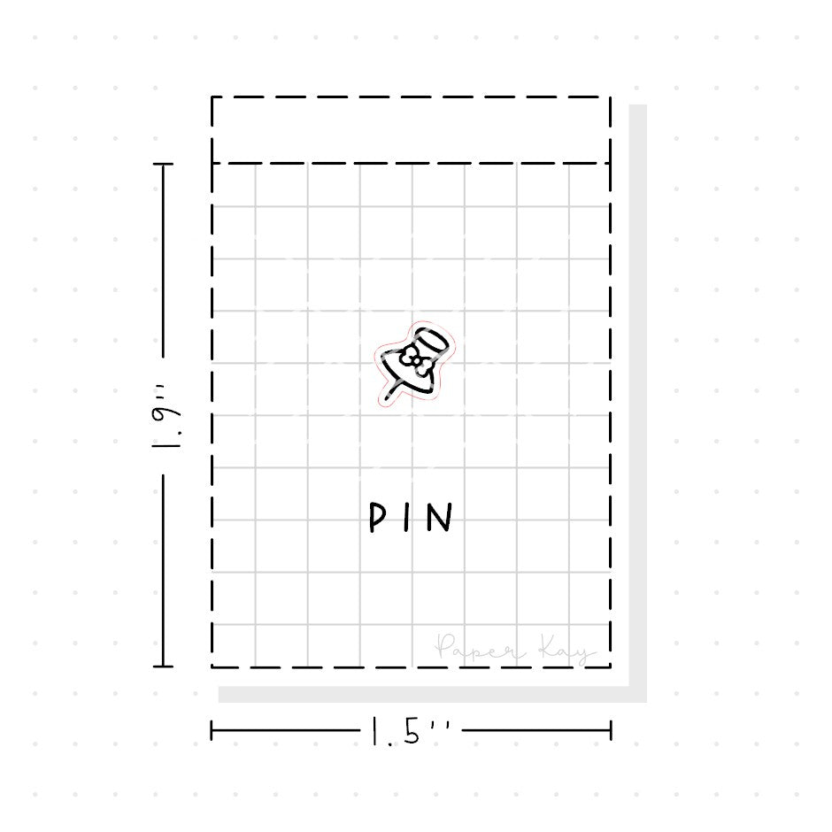 (PM161) Pin - Tiny Minimal Icon Stickers