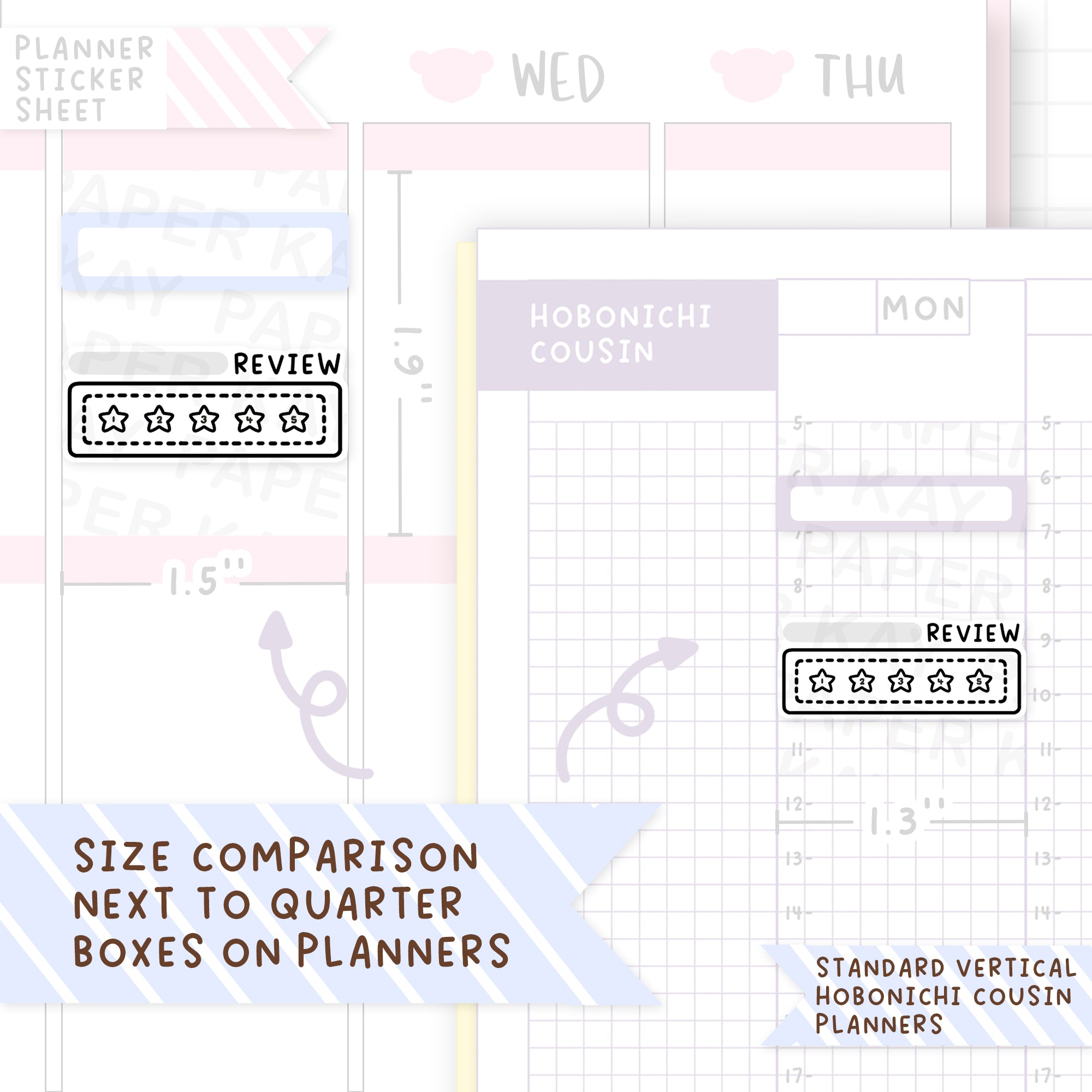 Review Tracker Sticker Sheet