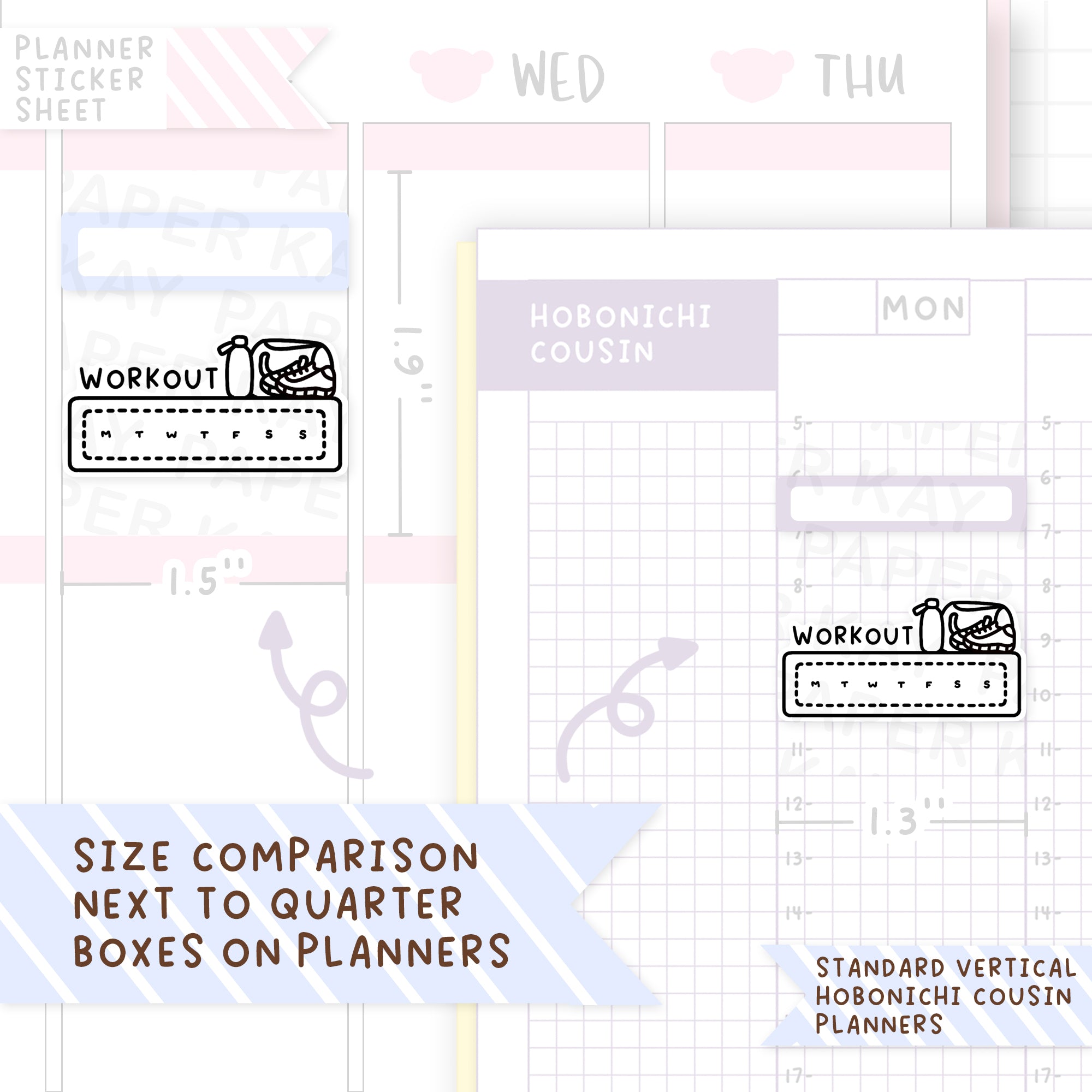 Workout Tracker Sticker Sheet