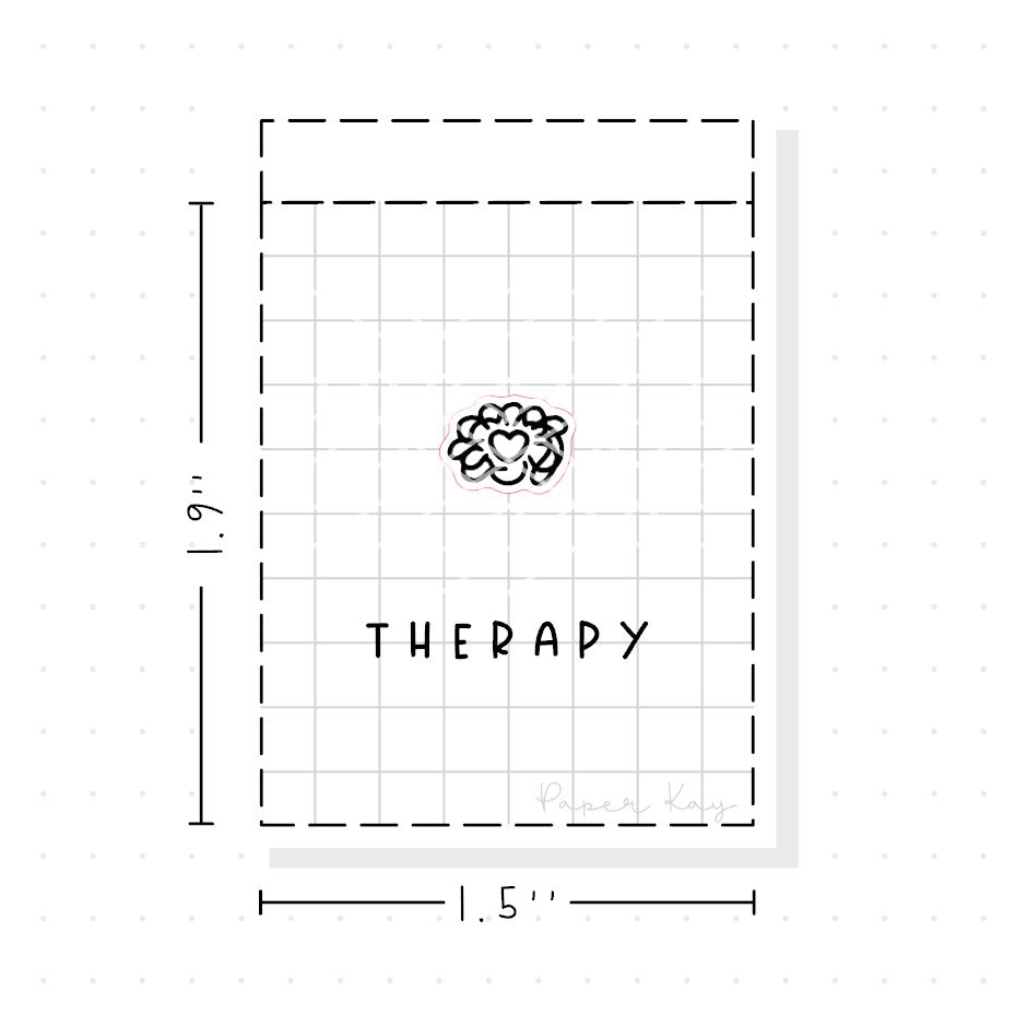 (PM189) Therapy - Tiny Minimal Icon Stickers