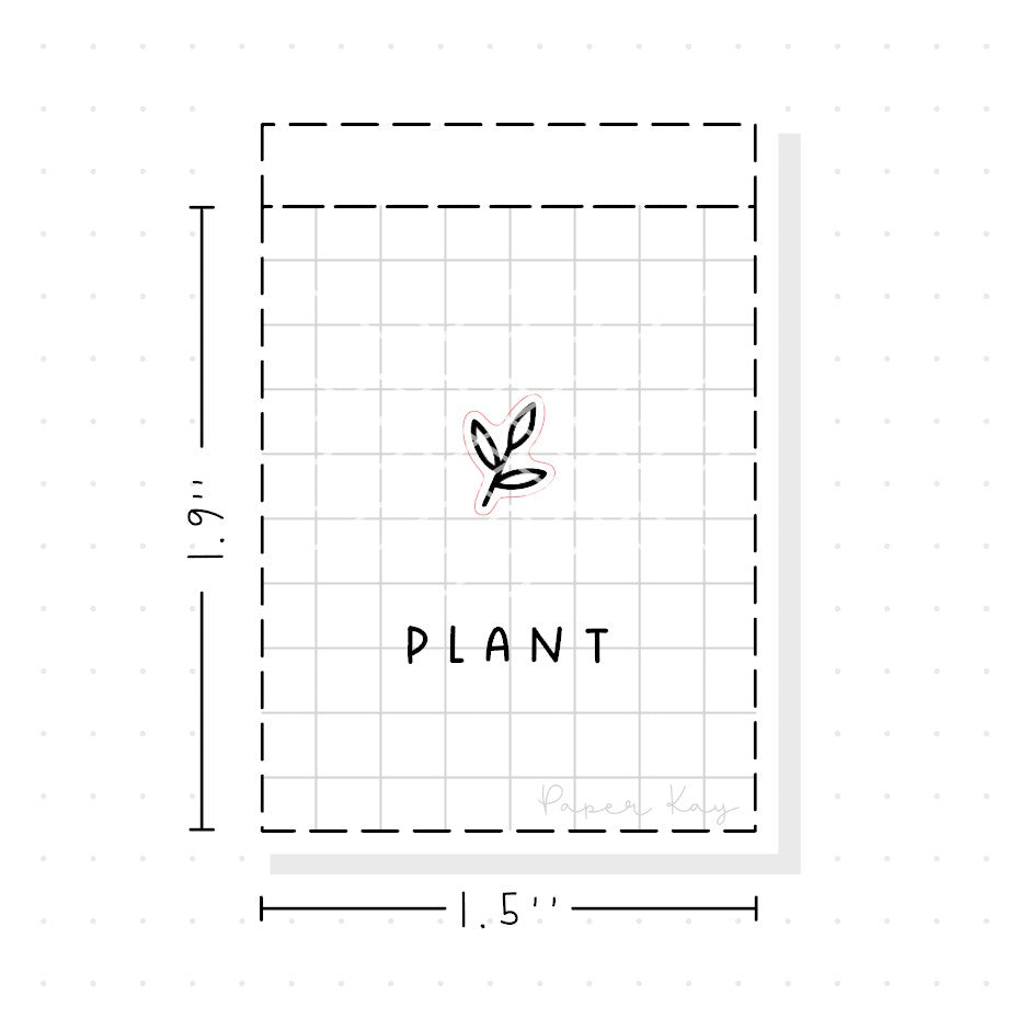 (PM200) Plant - Tiny Minimal Icon Stickers