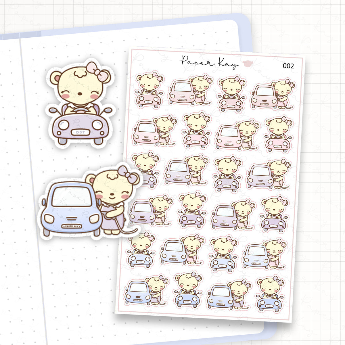 Car / Fill Up Sticker Sheet