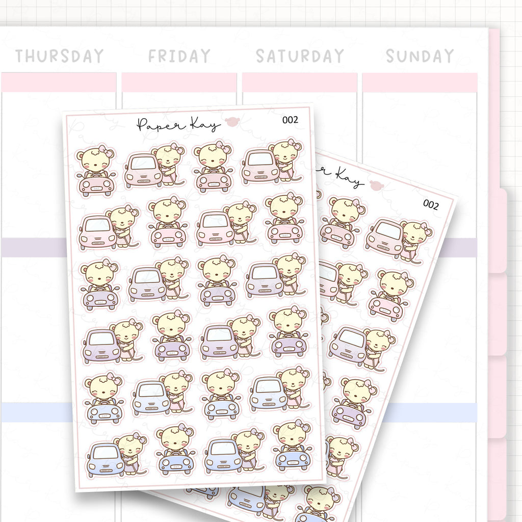 Car / Fill Up Sticker Sheet