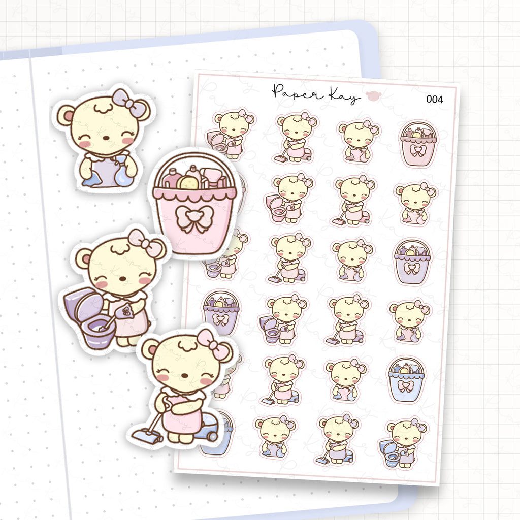 Cleaning Sticker Sheet