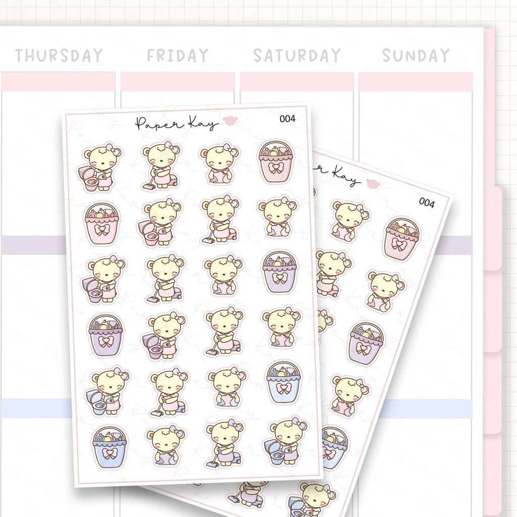 Cleaning Sticker Sheet