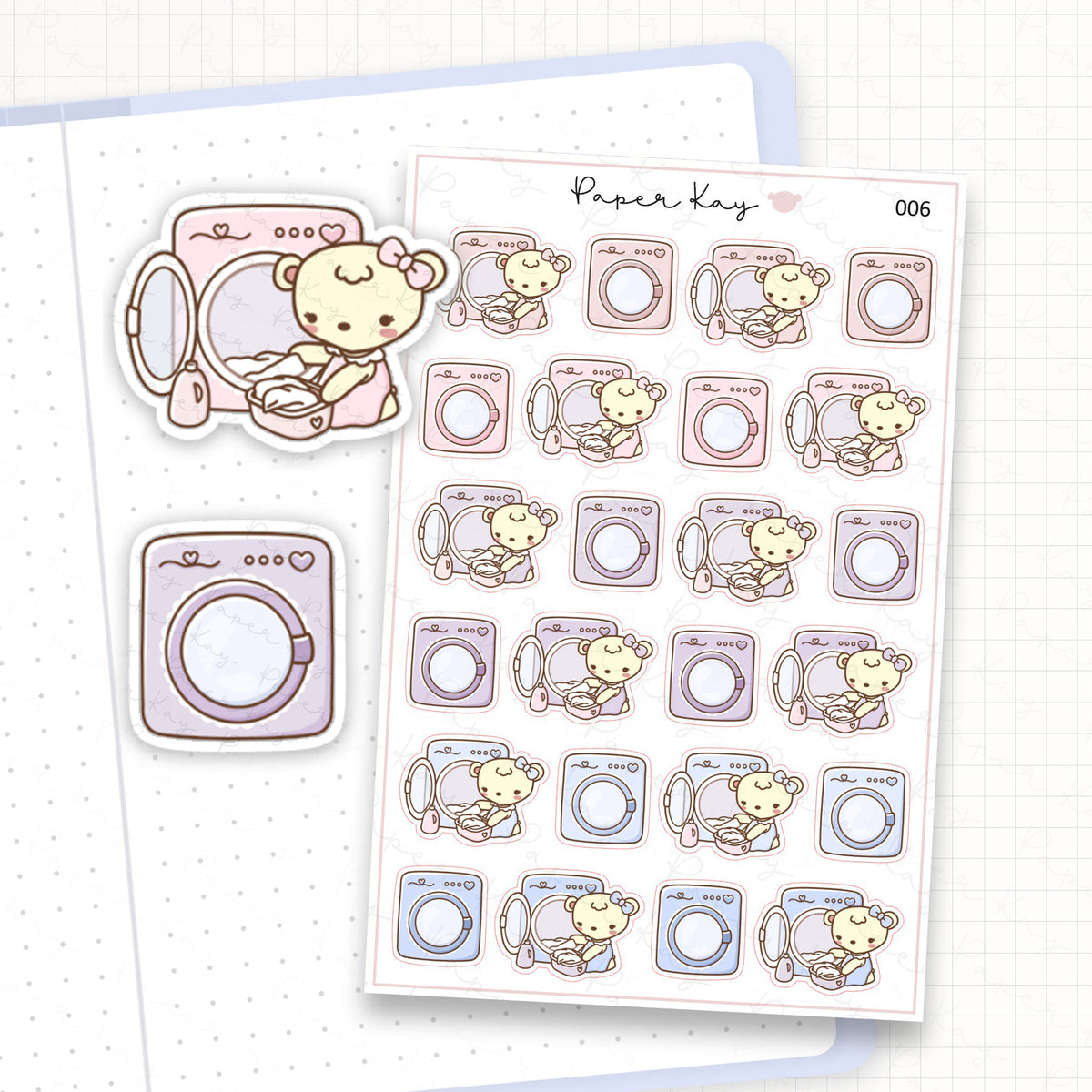 Laundry Sticker Sheet
