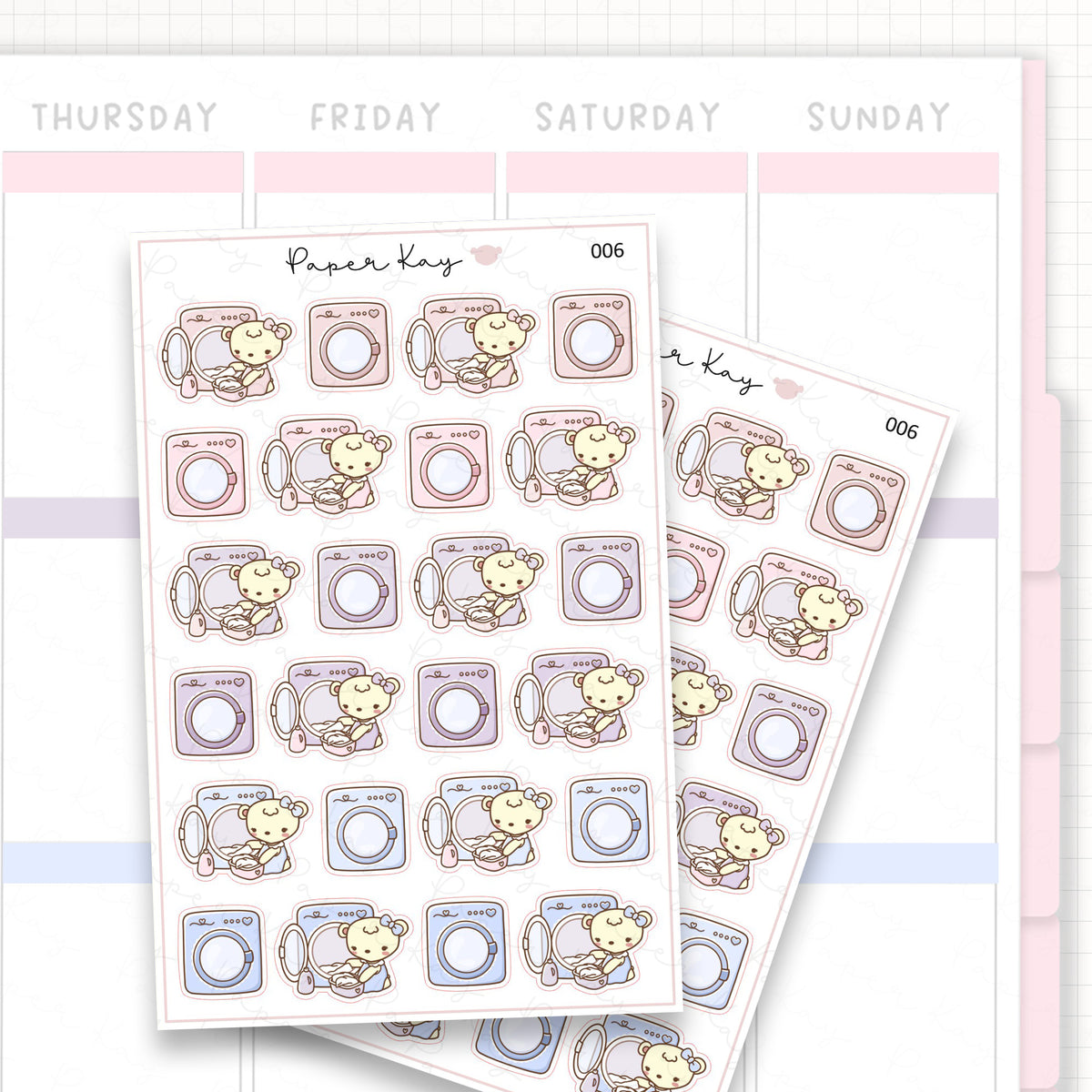 Laundry Sticker Sheet