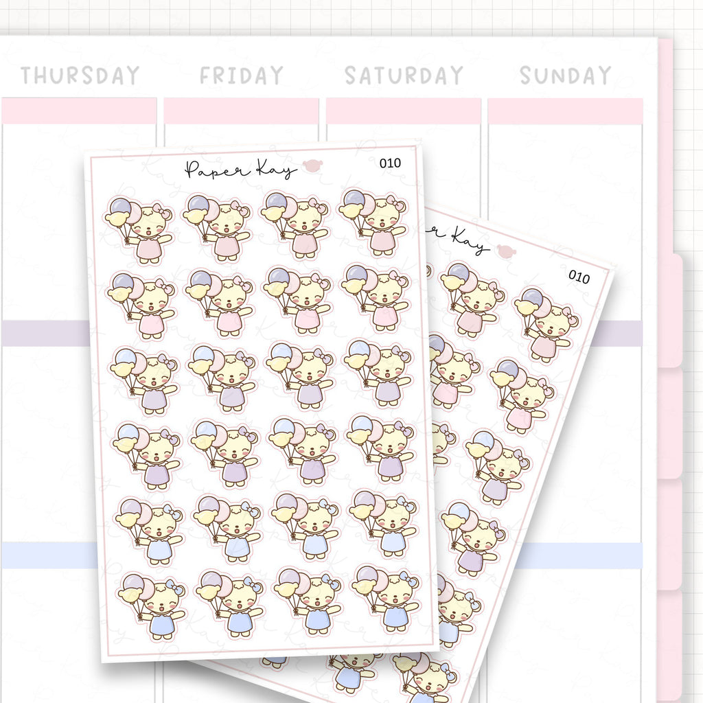 Balloons / Celebration Sticker Sheet