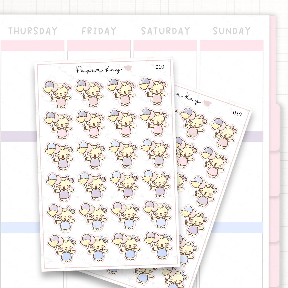 Balloons / Celebration Sticker Sheet