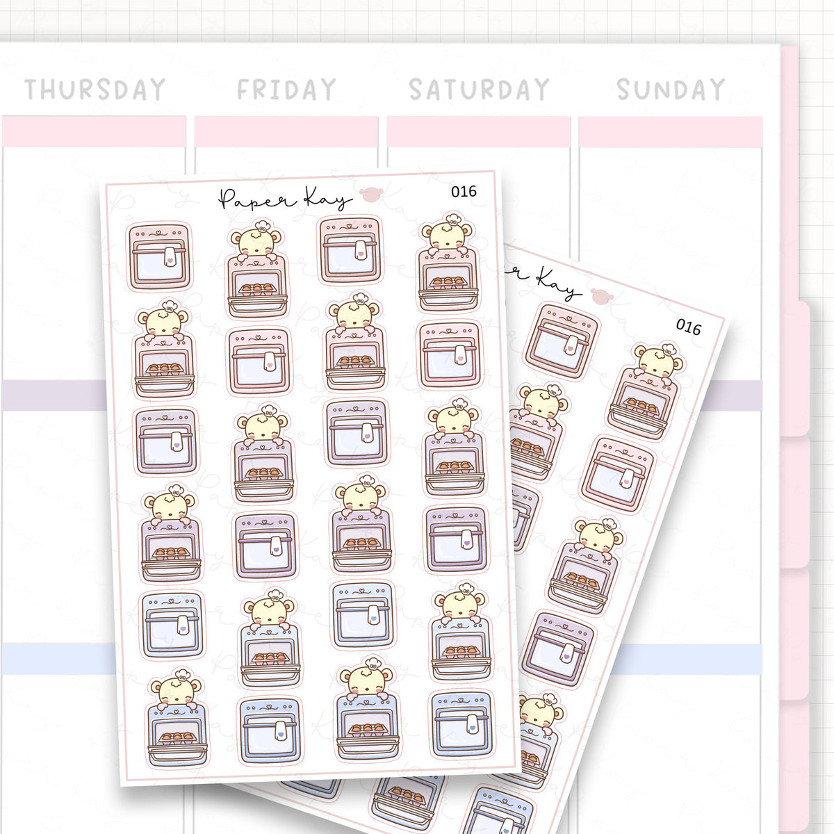 Oven Sticker Sheet