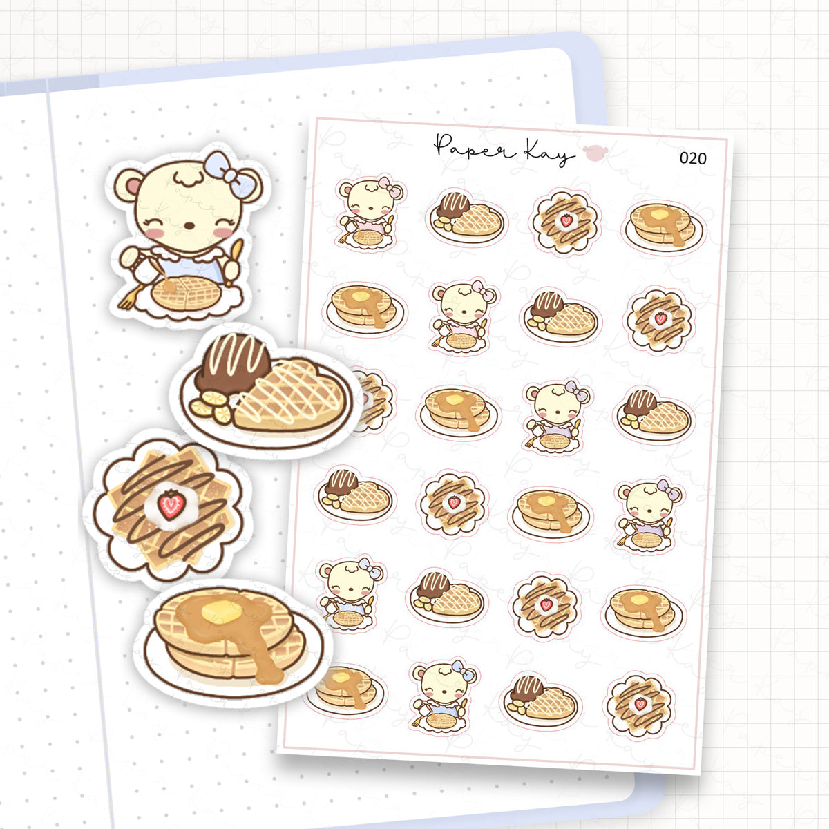 Waffle Sticker Sheet