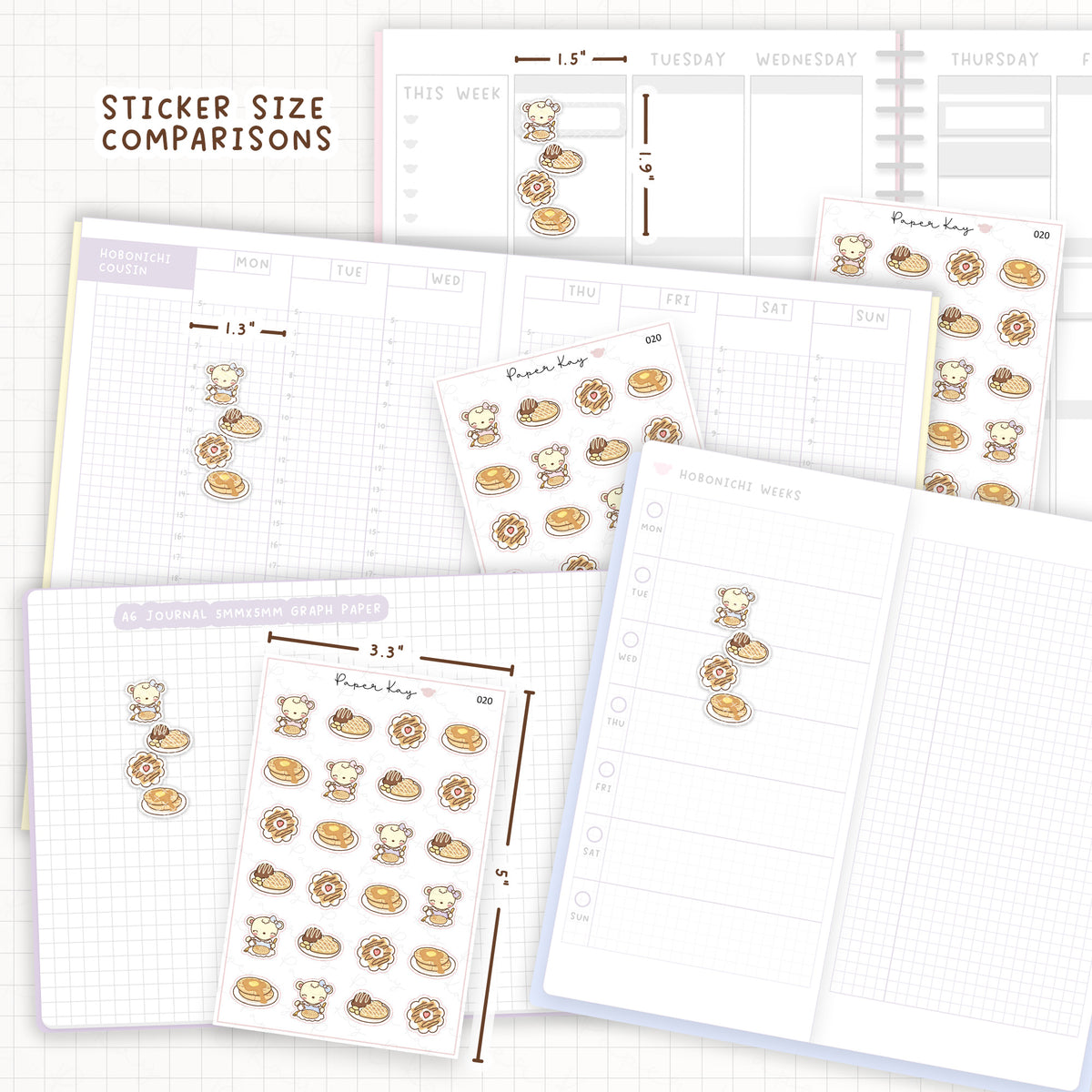 Waffle Sticker Sheet