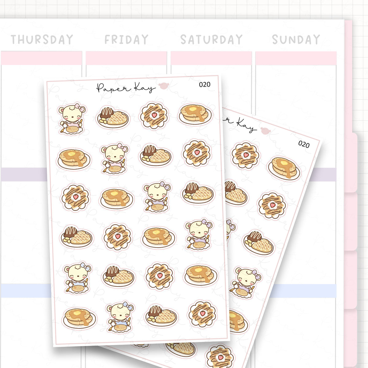 Waffle Sticker Sheet