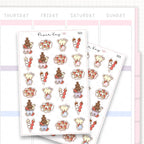 Strawberry Chocolate Fountain Sticker Sheet