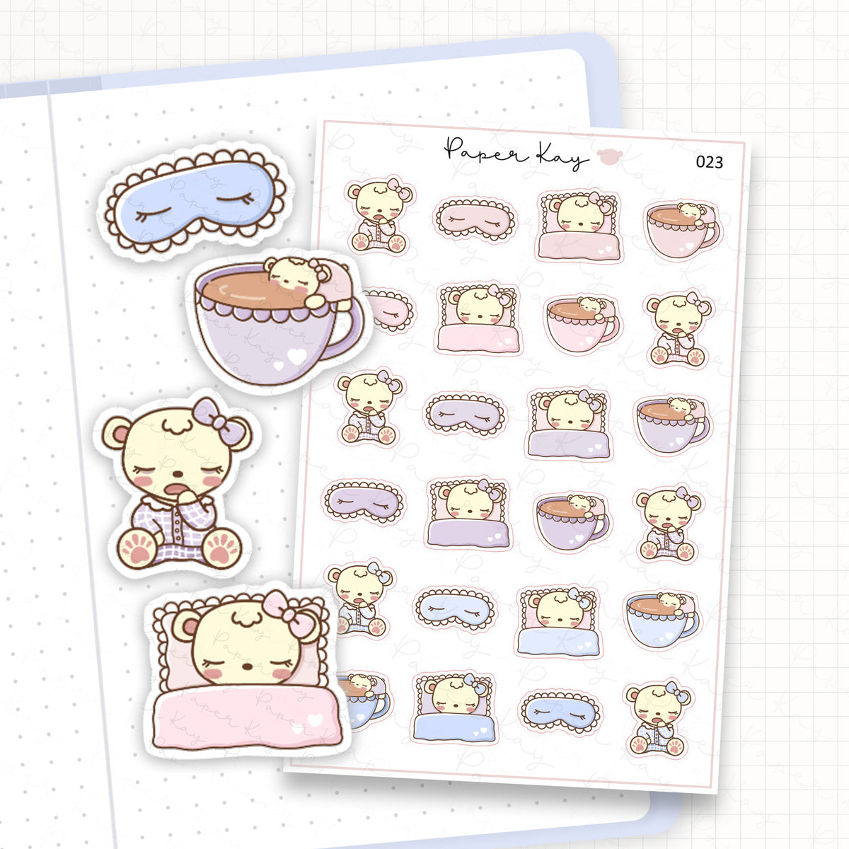 Sleepy Sticker Sheet