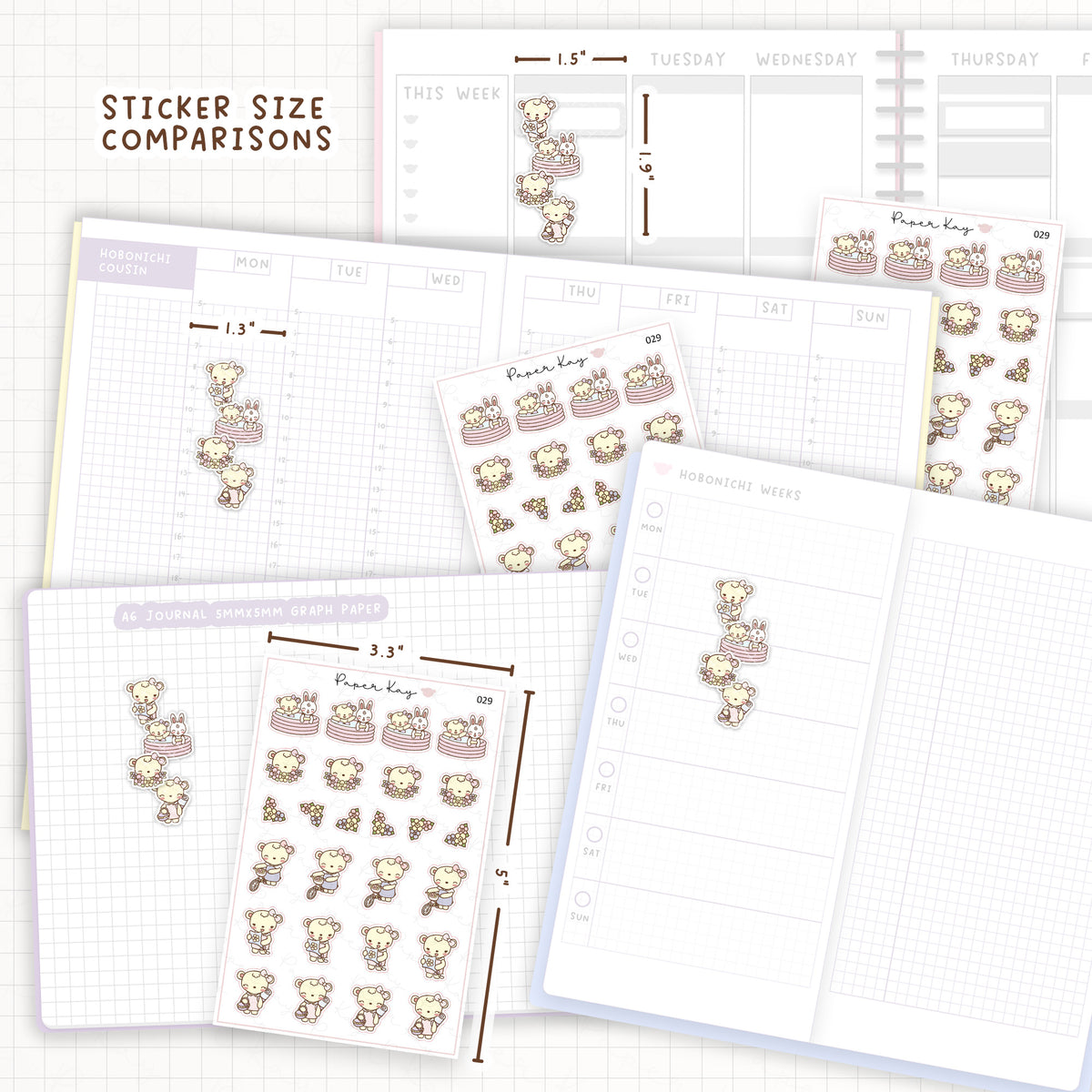 Spring / Summer Activities Sticker Sheet