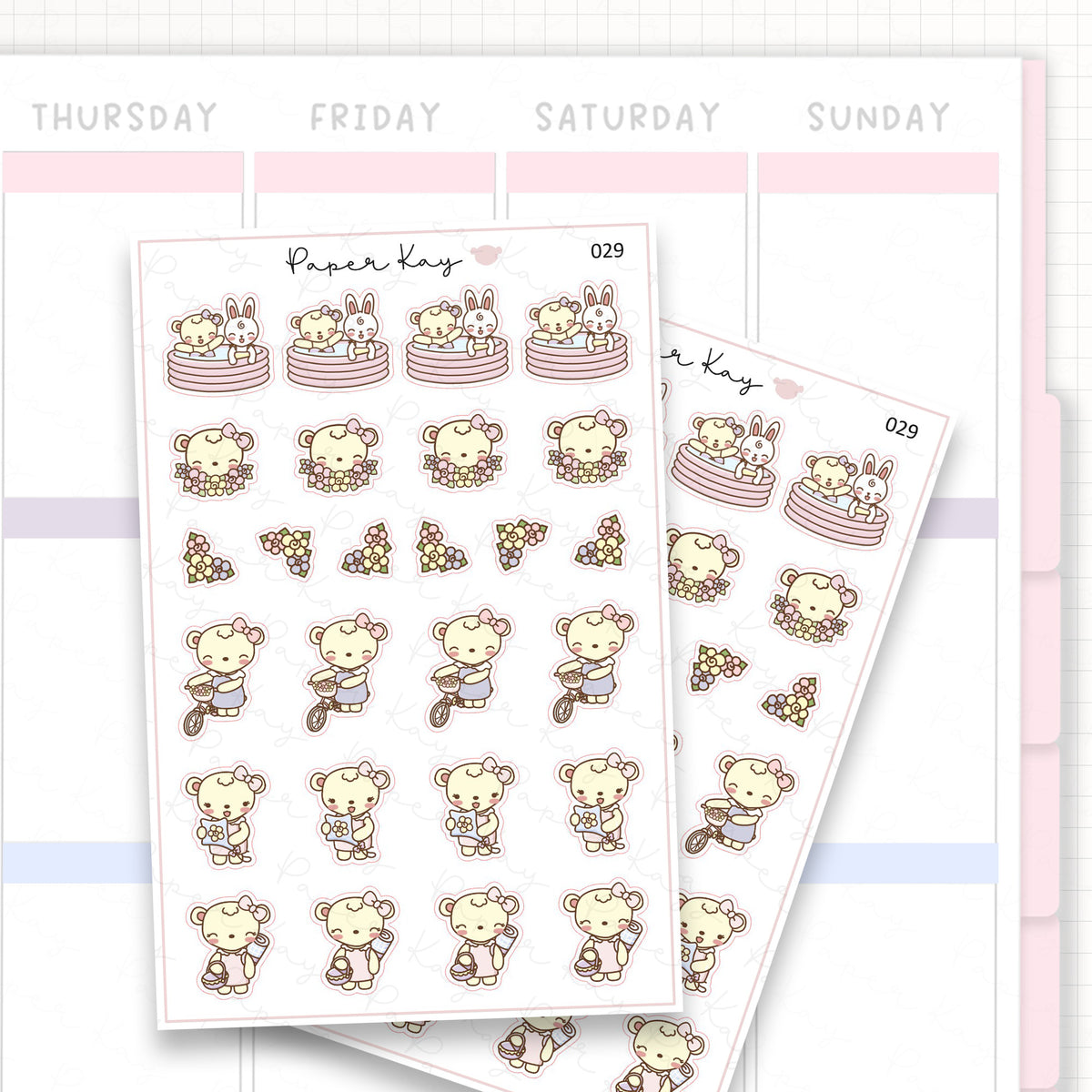 Spring / Summer Activities Sticker Sheet