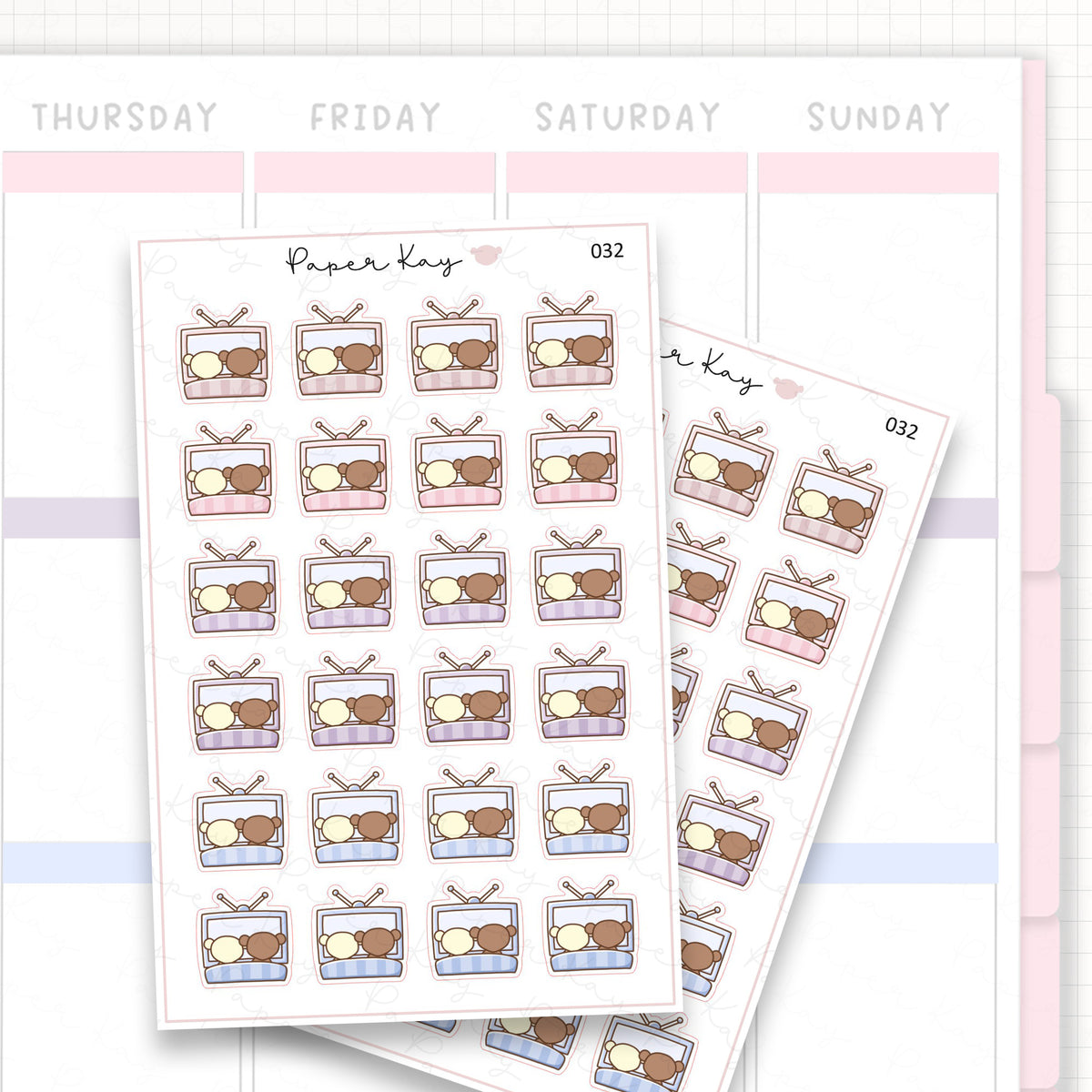 TV Sticker Sheet