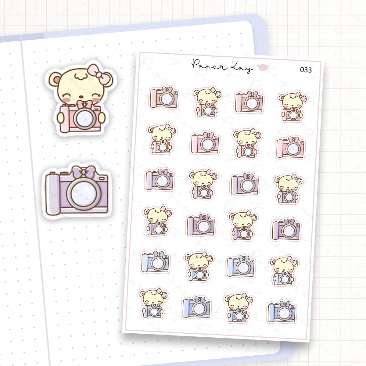 Camera Sticker Sheet