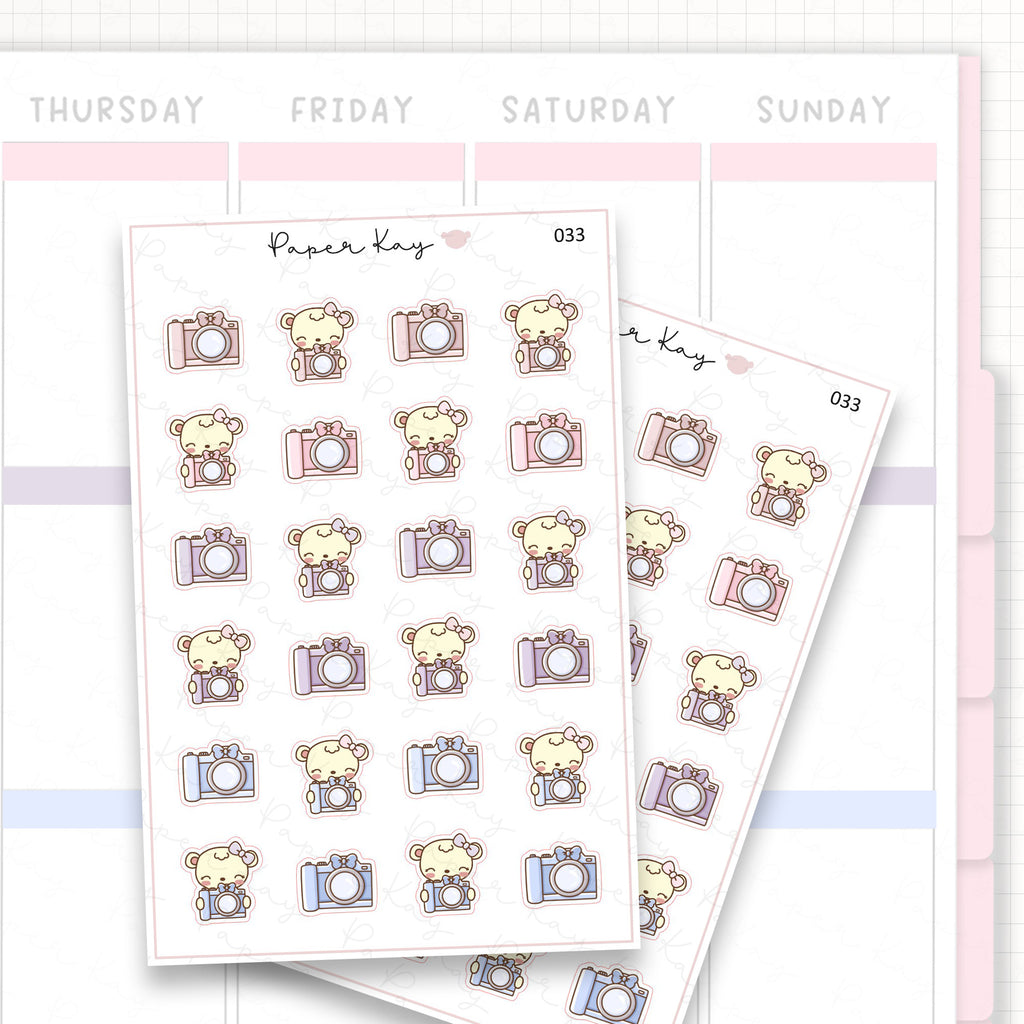 Camera Sticker Sheet