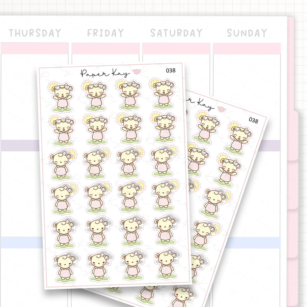 Sunny / Cloudy Weather Sticker Sheet