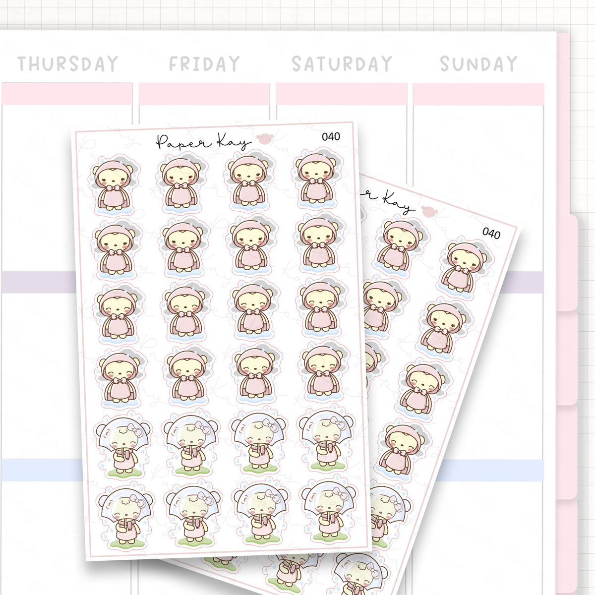 Rainy Weather Sticker Sheet