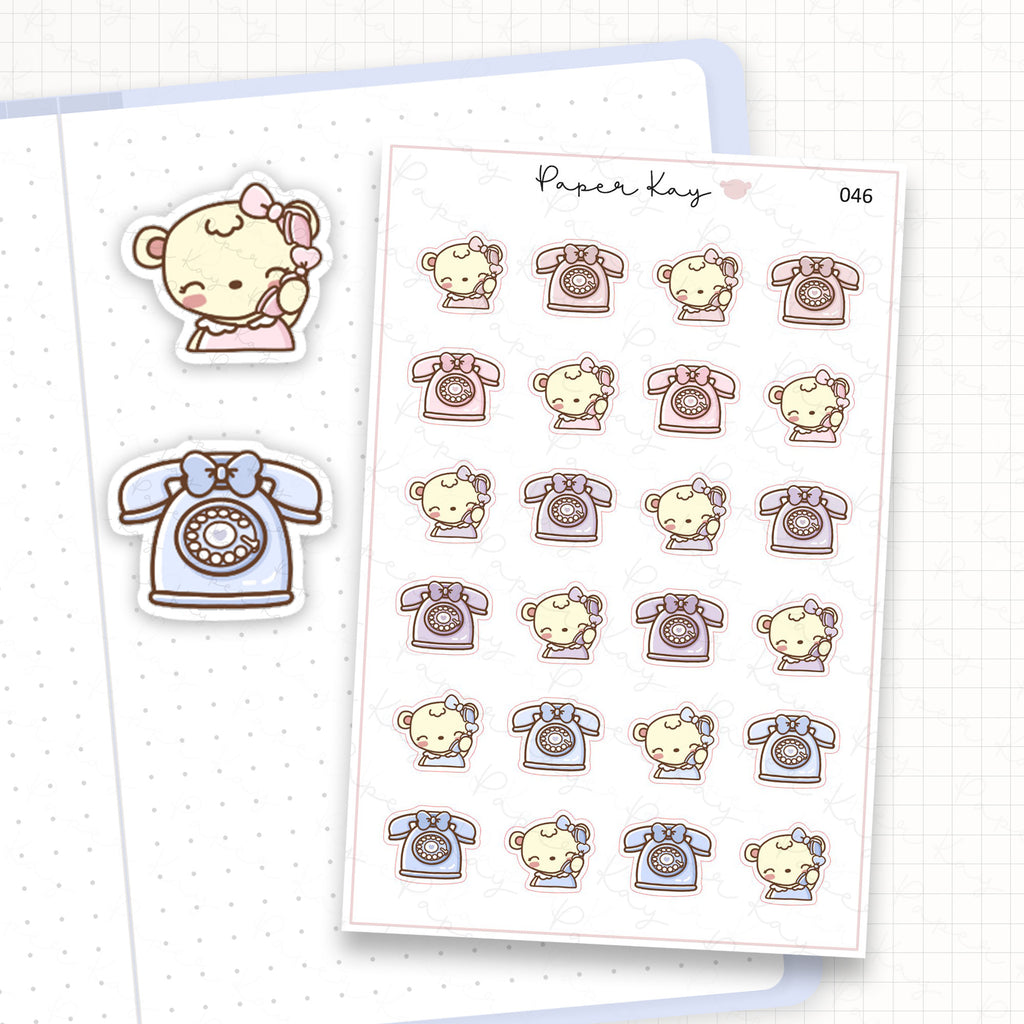 Phone Call Sticker Sheet
