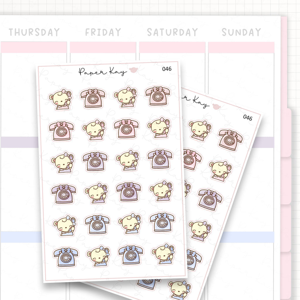 Phone Call Sticker Sheet