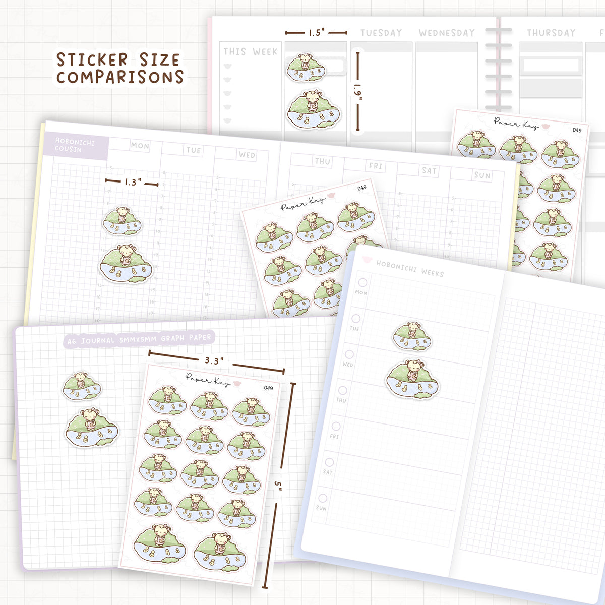 Feeding Ducks Sticker Sheet