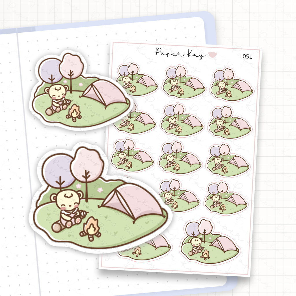 Camping Sticker Sheet