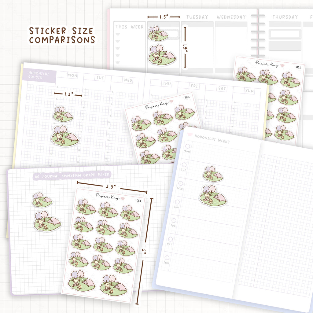 Camping Sticker Sheet