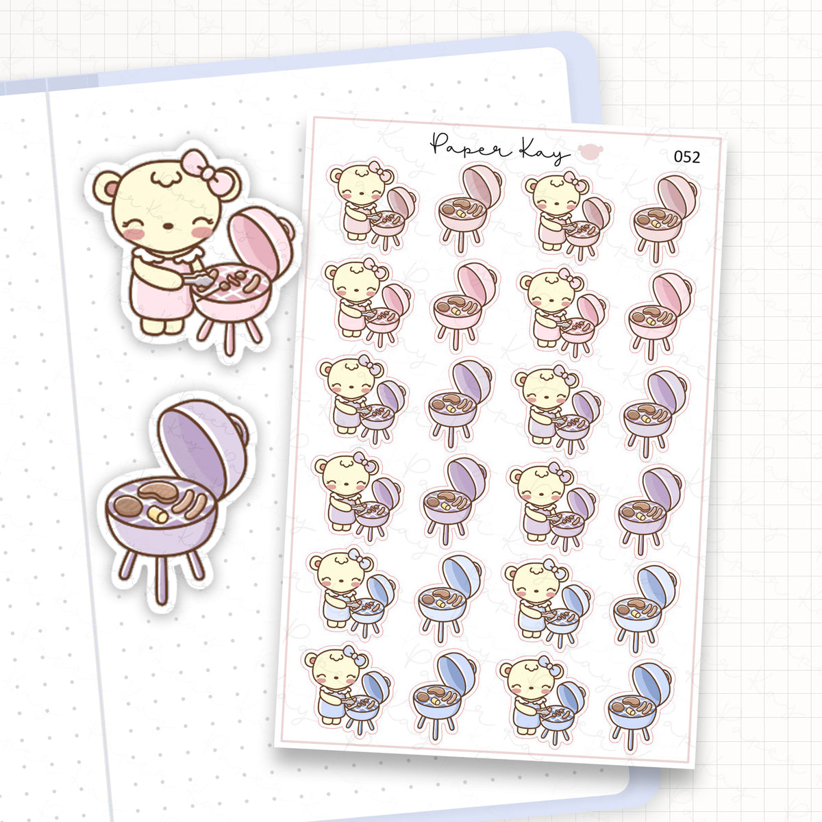 Barbecue / BBQ / Grill Sticker Sheet