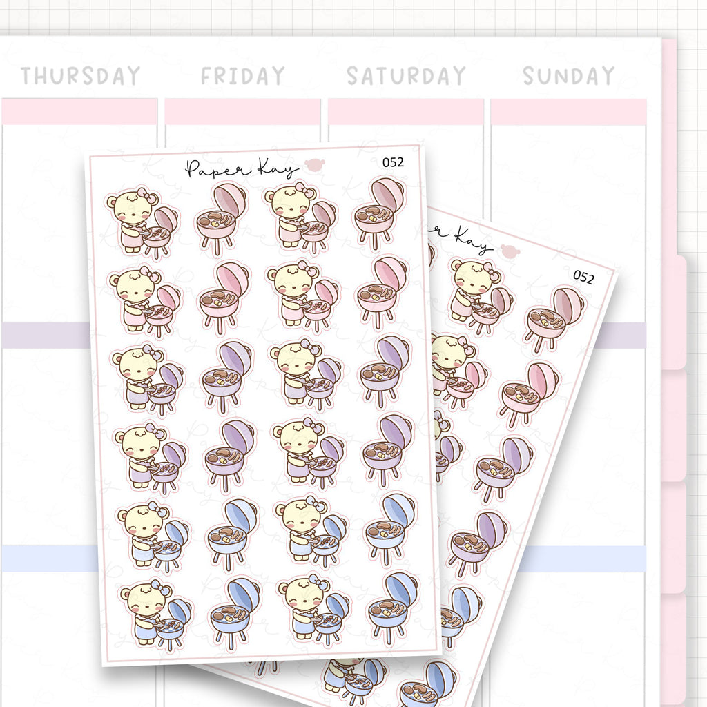 Barbecue / BBQ / Grill Sticker Sheet