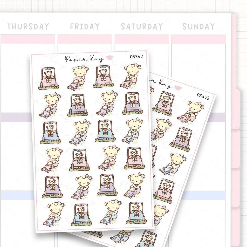 Sticker sheet product measurement.