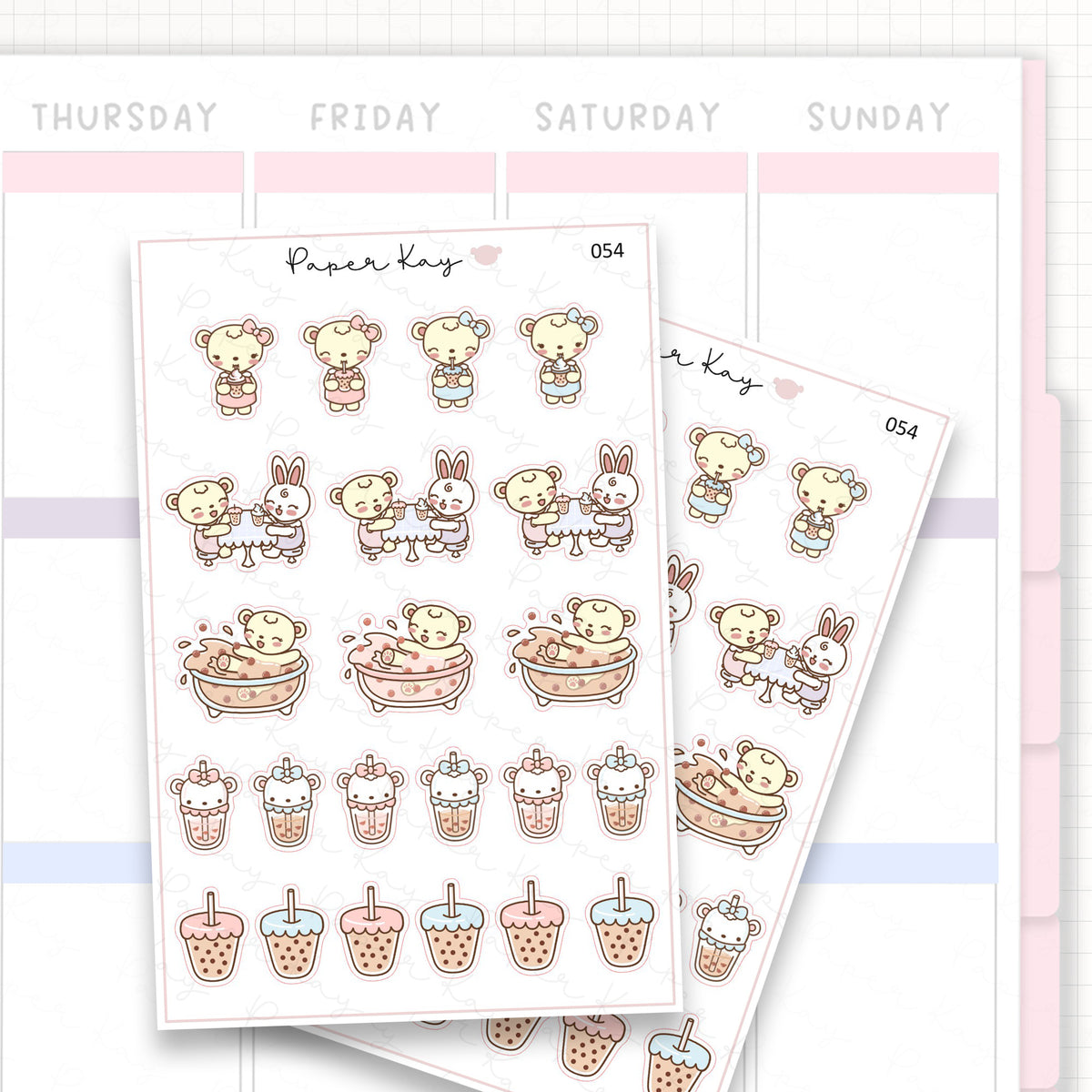 Boba Sticker Sheet