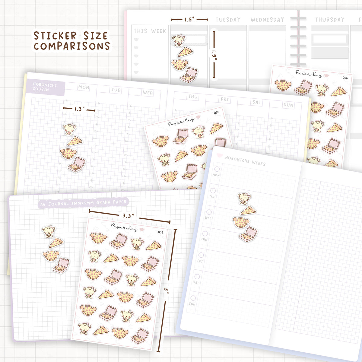 Pizza Sticker Sheet
