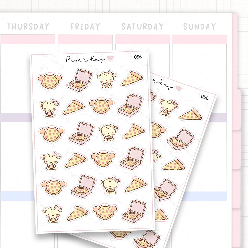 Pizza Sticker Sheet