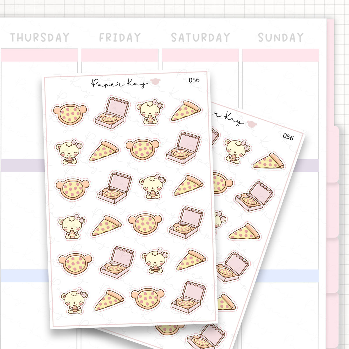 Pizza Sticker Sheet